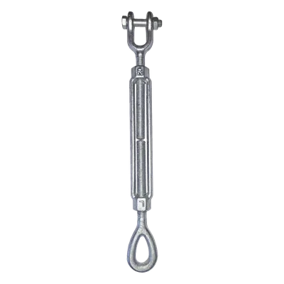 Tensor Ojo-Quijada / Acero Forjado / 1/2" x 12" / Galvanizado Inmersión en Caliente / Carga 2200 lbs