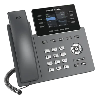 Teléfono IP / 8 Líneas SIP / 4 Cuentas / Wi-Fi 5 Dual-Band / Pantalla 2.8" / Gigabit / Bluetooth / PoE / Audio Opus