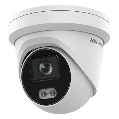 Cámara Turret IP / 4 Megapixel / Color 24/7 / Luz Blanca 40 m (131.2 ft) / Lente 4 mm / WDR 130 dB / IP67 / Audio Integrado
