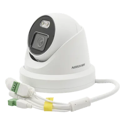 Cámara Turret IP / 4 Megapixel / Color 24/7 / Luz Blanca 40 m (131.2 ft) / Lente 4 mm / WDR 130 dB / IP67 / Audio Integrado