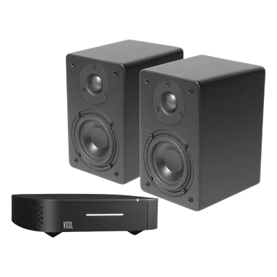 Kit Amplificador VSSL de 1 Zona + Altavoz De Estantería Color Negro De TruAudio