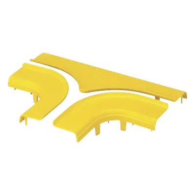 Tapa para Accesorio en T Horizontal / 4x4 / 90° / Abertura 19 mm (3/4 pulg) / ABS 94V-0 / 54.6 mm x 232.4 mm x 328.9 mm (2.15 x 9.15 x 12.95 pulg) / Amarillo