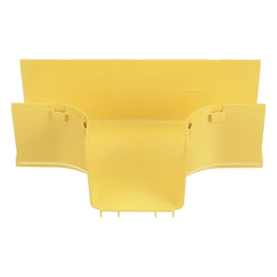 Accesorio en T Horizontal / Ángulos 90° / Radio de Curvatura 50.8 mm / Para Canaleta 4x4 / Color Amarillo