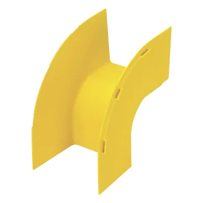 Bajada Vertical Exterior 90° / Canaleta 4x4 / Radio Curvatura 50.8 mm / PC/ABS / Amarillo