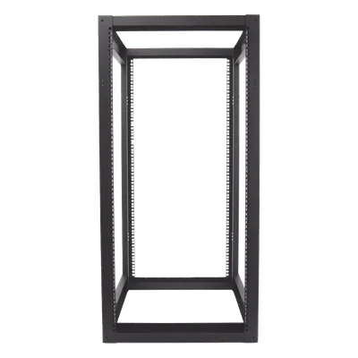 Rack 19" de 4 Postes / 24 Unidades / Profundidad Ajustable 610-940 mm / Capacidad 400 kg / Acero Calibre 16