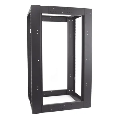 Rack 19" de 4 Postes / 24 Unidades / Profundidad Ajustable 610-940 mm / Capacidad 400 kg / Acero Calibre 16