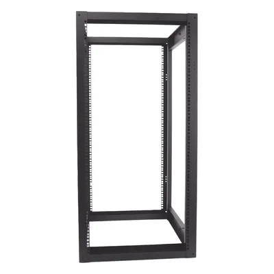 Rack 19" de 4 Postes / 24 Unidades / Profundidad Ajustable 610-940 mm / Capacidad 400 kg / Acero Calibre 16