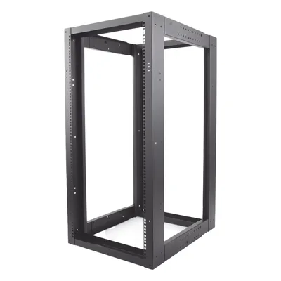 Rack 19" de 4 Postes / 24 Unidades / Profundidad Ajustable 610-940 mm / Capacidad 400 kg / Acero Calibre 16