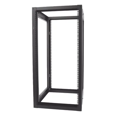 Rack 19" de 4 Postes / 24 Unidades / Profundidad Ajustable 610-940 mm / Capacidad 400 kg / Acero Calibre 16