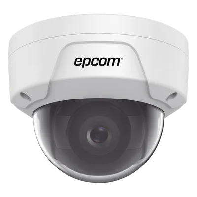 Cámara Domo IP / 4 Megapixel / Lente 2.8 mm / IR 30 m (98.4 ft) / WDR 120 dB / IP67 / IK10 / PoE