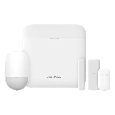 Kit de Alarma Inalámbrica / 48 Zonas / GSM 3G/4G Dual SIM / Wi-Fi 2.4 GHz / Hub con Batería de Respaldo / 1 PIR / 1 Contacto Magnético Slim / 1 Control Remoto