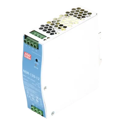 Fuente de poder industrial / 120 W / 12 Vcc / 10 A / Entrada 90~264 VCA / Riel DIN / 1.57 x 4.93 x 4.47 in