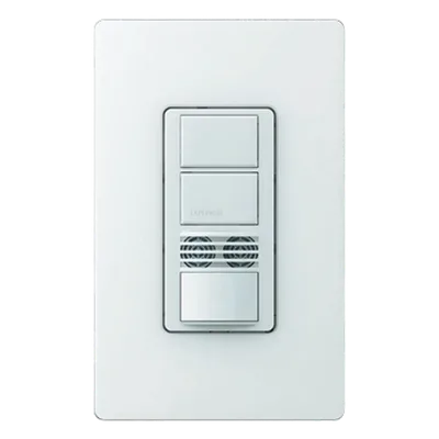 Interruptor de Pared con Sensor de Ocupación / Doble Tecnología PIR y Ultrasónico / Dos Circuitos Independientes / 120-277 V / Cobertura 81 m² (872.3 ft²)