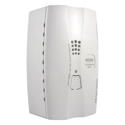 Detector de Monóxido de Carbono / Sensor 10 Años / Sirena 85 dB a 3 m (10 ft) / Doble Relevador SPST / 9-32 VDC