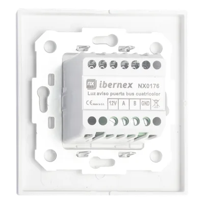 Luz de Indicación Hospitalaria Cuatricolor / 4 Segmentos Luminosos RGB / Alimentación 12 VCC / Bus RS485 / 45x45x30 mm / DIN VDE 0834