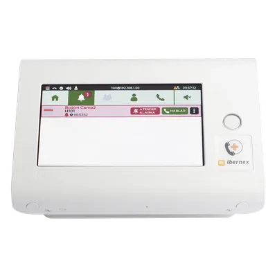 Centro de Control para Enfermería / Pantalla Táctil 7' / RFID 125 kHz / VoIP SIP / PoE 802.3af / Cancelación de Ecos / 2 Puertos Ethernet