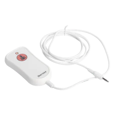 Pulsador de Llamada para Paciente / Material Antibacteriano / Código Braille / IP67 / Cable 2 m Resistente al Fuego / 12 V