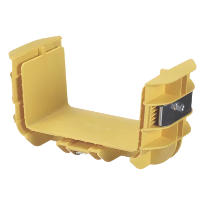 Acoplador para Canaleta / 6 x 4 pulgadas (152.4 x 101.6 mm) / Sin Herramientas / ABS Resistente / Alta Visibilidad