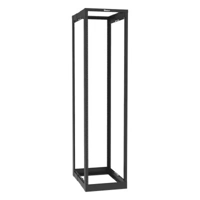 Rack de Cuatro Postes / 45 Unidades de Rack / Profundidad Ajustable 23 a 42 in / Carga Estática 907.2 kg / Rieles Roscados #12-24 / Estándar 19"