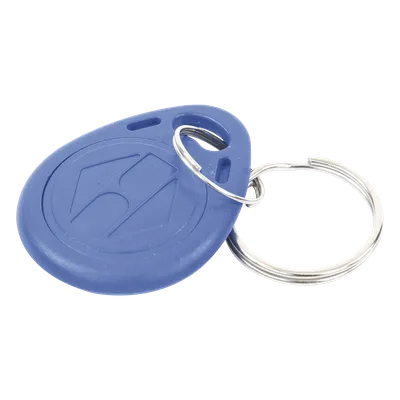 Llavero de proximidad / 125KHz EM / Formato Wiegand 26 bits / PVC azul / 35x3x6 mm (1.38x0.12x0.24 in)