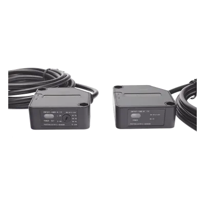 Fotocelda Infrarroja / Alcance 10 m (33 ft) / Alimentación 12-24 VCC / Contactos NC-NO / IP54