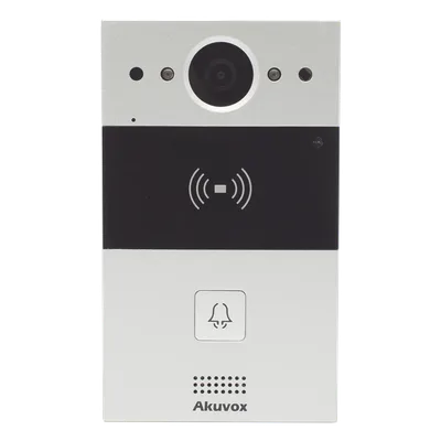 Videoportero IP / 1 Botón / Cámara 2 Megapixel / 110° / Lector MIFARE y PROX EM / SIP / ONVIF / IP65 / PoE / Control 2 Puertas / Cloud