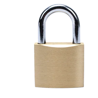 Candado de Seguridad / Cuerpo Latón 40 x 40 mm / Perno Doble Sujeción / Argolla 6.2 mm / 3 Llaves / 560 gr