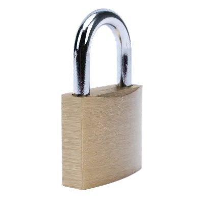 Candado de Seguridad / Cuerpo Latón 40 x 40 mm / Perno Doble Sujeción / Argolla 6.2 mm / 3 Llaves / 560 gr