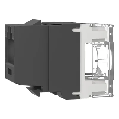Conector Keystone / Cat 6A / 8P8C / UTP / 22-26 AWG / T568A/B / 50 μin Oro / Negro