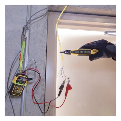 Sonda para trazado de cables / Punta conductora reemplazable / LED integrado / Conector 3.5 mm / Bloque de terminales / Apagado automático