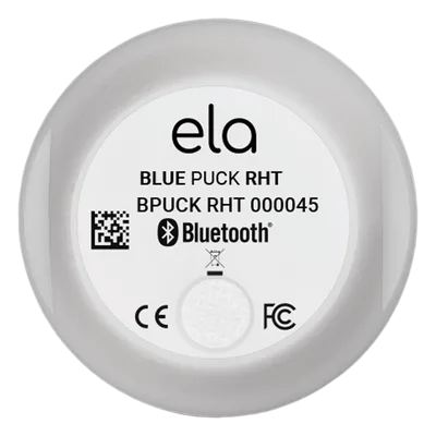 Sensor BLE de Temperatura y Humedad / Rango -40°C a +85°C / Alcance 500 m (1640 ft) / IP65 / Autonomía 18 Años / NFC