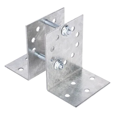 Base Multiposición para Postes / Acero Galvanizado Cal. 12 / Fijación Directa a Concreto / Kit de Tornillería Incluido / 0.36 kg
