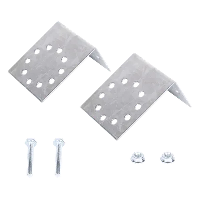 Base Multiposición para Postes / Acero Galvanizado Cal. 12 / Fijación Directa a Concreto / Kit de Tornillería Incluido / 0.36 kg
