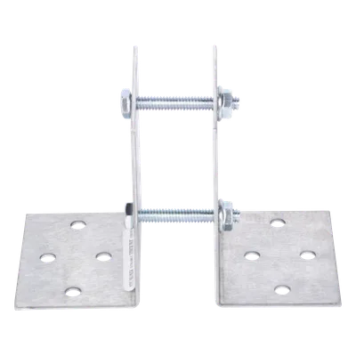 Base Multiposición para Postes / Acero Galvanizado Cal. 12 / Fijación Directa a Concreto / Kit de Tornillería Incluido / 0.36 kg