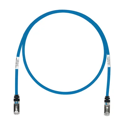 Patch Cord Cat6A / S/FTP Blindado / 26 AWG / 7.62 m (25 ft) / CM/LS0H / Azul