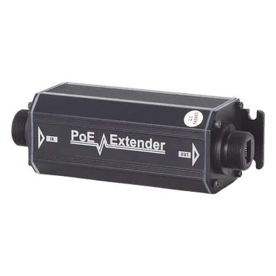 Extensor PoE Gigabit / 200 m (656.2 ft) / 60 W / IP66 / 1 Puerto Entrada / 1 Puerto Salida / Sin Alimentación Adicional
