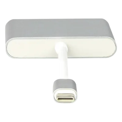 Adaptador Multipuerto USB-C / HDMI 4K / USB 3.0 5 Gbps / Carga PD 65W / 3-en-1 / Plug and Play