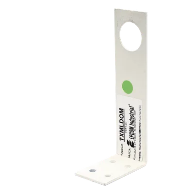 Soporte de Montaje en L / Acero Reforzado / Ángulo Ajustable / Antenas Tipo Domo / Superficies Verticales