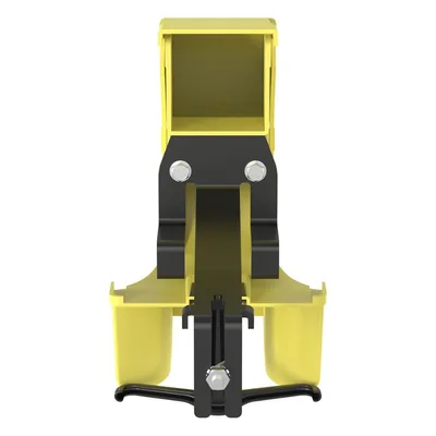 Accesorio de Bajada para Canaleta / Compatible 4x4, 6x4, 12x4, 24x4 / Reducción a 2x2 / Radio de Curvatura 50.8 mm / Color Amarillo
