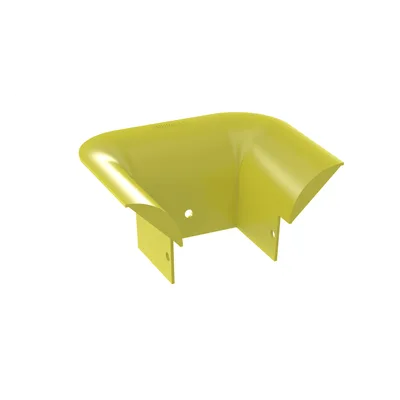 Accesorio de Control de Radio de Curvatura / 2' (50.8 mm) / Policarbonato/ABS / 3.75' x 3.75' x 7.93' (95.2x95.2x201.4 mm) / Amarillo