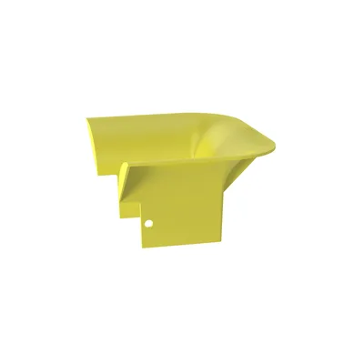 Accesorio de Control de Radio de Curvatura / 2' (50.8 mm) / Policarbonato/ABS / 3.75' x 3.75' x 7.93' (95.2x95.2x201.4 mm) / Amarillo