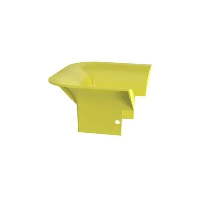Accesorio de Control de Radio de Curvatura / 2' (50.8 mm) / Policarbonato/ABS / 3.75' x 3.75' x 7.93' (95.2x95.2x201.4 mm) / Amarillo