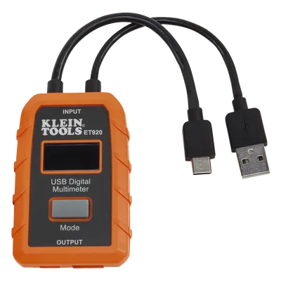 Multímetro Digital USB / Voltaje 3-20 V DC / Corriente hasta 5 A / Registro 1000 Horas / USB-A y USB-C / Resistente a Caídas 2 m (6.6 ft)
