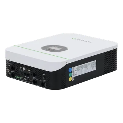 Inversor Cargador / 3 kW de Salida / 48 VCC / Cargador Solar 4.5 kW / Paralelo hasta 18 kW / Transferencia 10 ms / Entrada 120 VCA