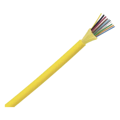 Cable de Fibra Óptica / 12 Hilos / Monomodo OS2 9/125 / Tight Buffer 900 µm / OFNP Plenum / No Conductivo / Interior