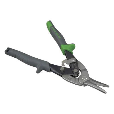 Tijeras de Aviación / Corte Derecho / Cortacables Integrado / Acero Calibre 18 / Inoxidable Calibre 22 / Bloqueo por Resorte