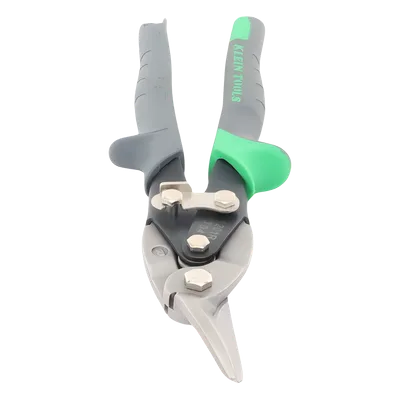Tijeras de Aviación / Corte Derecho / Cortacables Integrado / Acero Calibre 18 / Inoxidable Calibre 22 / Bloqueo por Resorte