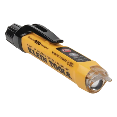 Detector de voltaje sin contacto / 12-1000 V CA / Doble rango / IP67 / CAT IV 1000 V / 6.6' (2 m) resistencia a caídas / Linterna integrada