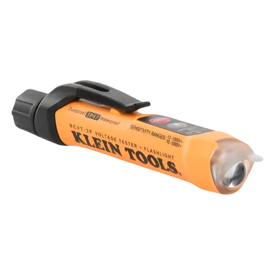 Detector de voltaje sin contacto / 12-1000 V CA / Doble rango / IP67 / CAT IV 1000 V / 6.6' (2 m) resistencia a caídas / Linterna integrada