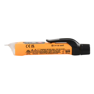Detector de voltaje sin contacto / 12-1000 V CA / Doble rango / IP67 / CAT IV 1000 V / 6.6' (2 m) resistencia a caídas / Linterna integrada